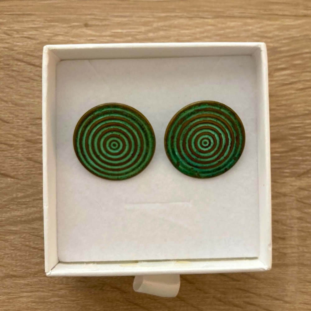 Anthropologie Circular Post Earrings